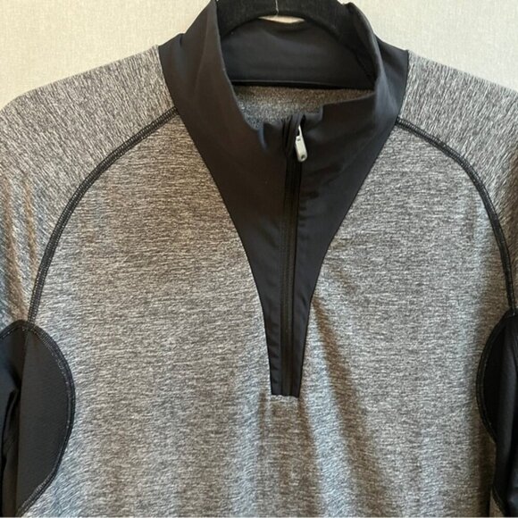 Lululemon Athletica Blaze 1/2 Zip pullover long sleeve run top Sz L/XL 23” PTP - Picture 6 of 9